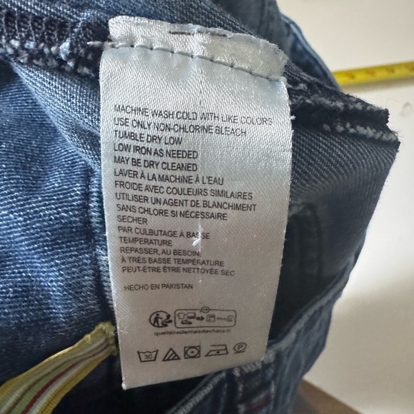 Maeve by Anthropologie Wide-Leg Cropped Denim Pants Size 30 Dark Wash - Picture 8 of 14